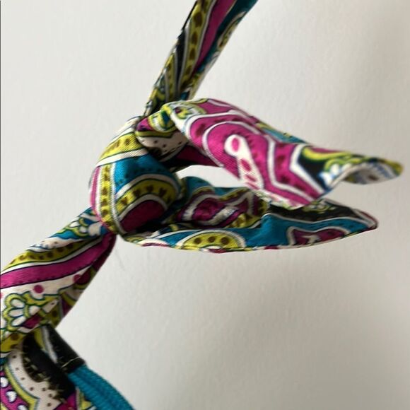 Vera Bradley Silk Limited Edition Daphne Vibrant Paisley Shoulder Bag NWT - Picture 4 of 12